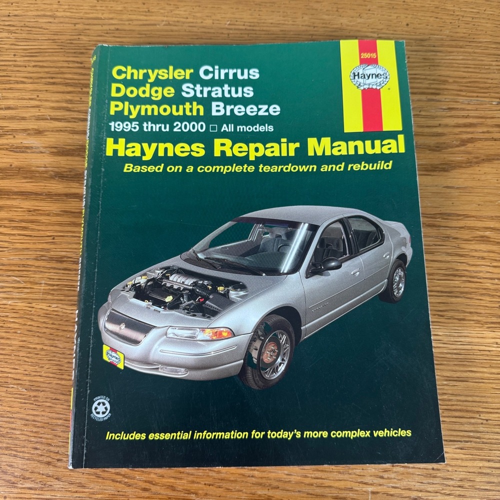 Haynes Repair Manual Chrysler Dodge Stratus Plymouth Breeze‎ 1995-2000 25015